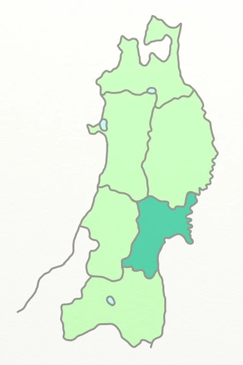 宮城県・福島県・山形県 対応エリア地図